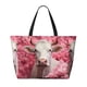 thumbnail image 2 of Fotbe Flower White Cow Bolsa de Viaje para Playa - Resistente al Agua, Bolsa Tote de Gran Capacidad y Ligera con 7 Bolsillos para Mujeres y Hombres, 2 of 7