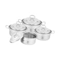 thumbnail image 4 of 4 ollas de acero inoxidable con tapa para cocinar salsas multiusos. Estilo B, 4 of 9
