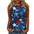 thumbnail image 2 of HaoXianJian Independence Day Womens Shirt Flag Patriotics Tank Tops for Women 2025 4th of July Shirt USA Flag Graphic Tank Tops Crew Neck Sleeveless Shirts Plus Size S-5X, 2 of 4