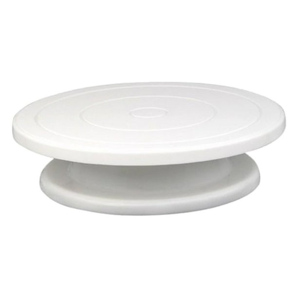 Soporte de pastel giratorio antideslizante Sunnimix Blanco