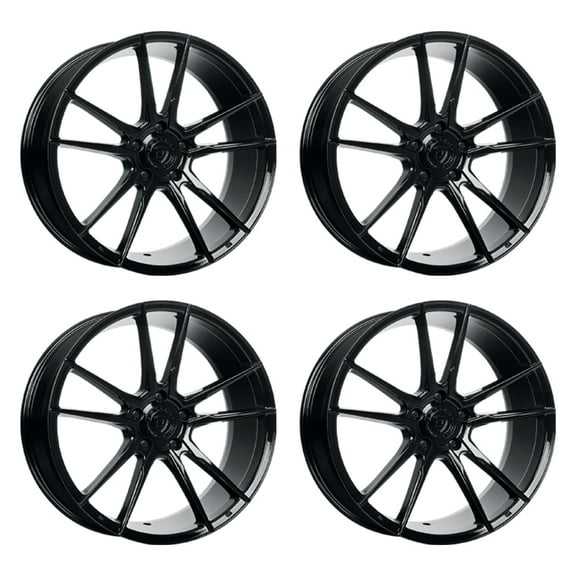 Dolce Vain 20X8.5 5X114.3  38mm Gloss Black Wheel 20" Inch Rim New [SET OF 4]