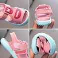 thumbnail image 4 of Girls Boys Sandals Premium Soft Soled Beach Slippers Open Toe Comfort Toddler Summer Princess Casual Hook and Loop Shoes, 4 of 5