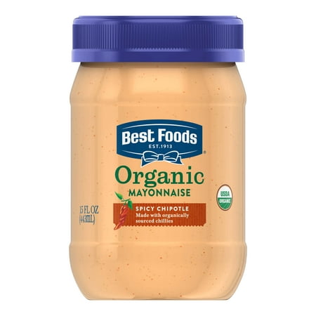 (6 Pack) Best Foods Organic Roasted Garlic Mayonnaise, 15 (Best Foods Mayonnaise Potato Salad Recipe)