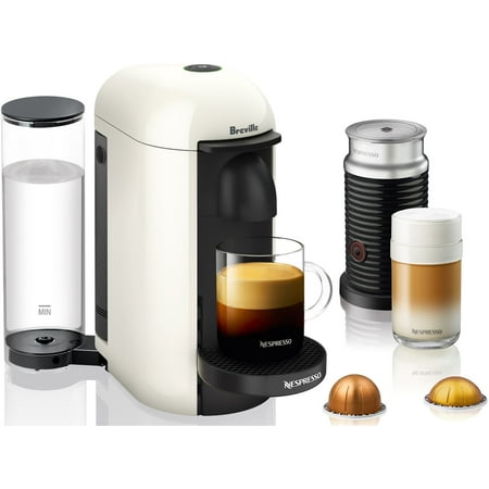 Nespresso VertuoPlus Coffee and Espresso Maker by Breville with Aeroccino Milk Frother,