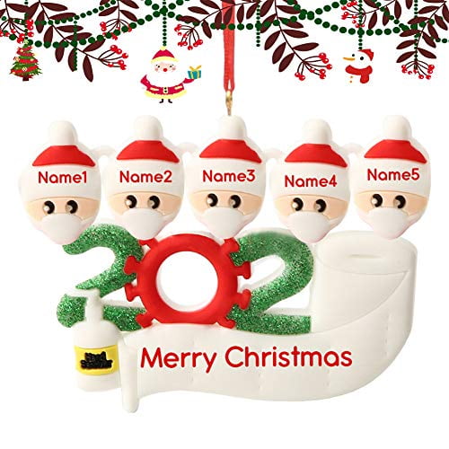 Aizami Personalized Christmas Ornaments 2020 Pandemic Decorations Diy Name Creative Gift For Family Com