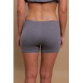 thumbnail image 4 of Women's Cottonique W22223 Latex Free Organic Cotton Boyleg Panty - 2 Pack (Melange Grey 4), 4 of 4