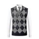 thumbnail image 1 of Mens Pullover Wool Blend Sleeveless Knit V-neck Sweater, 1 of 2