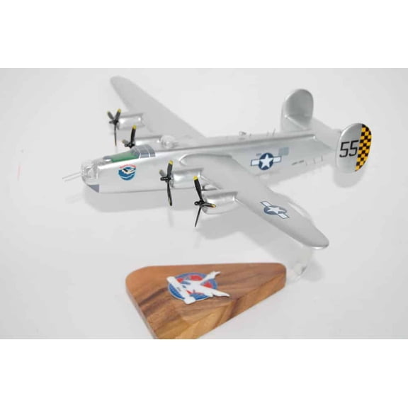 Lockheed Martin® (Consolidated) B-24J® Liberator®, 493rd BS 7th BG, 18" Scale Mahogany Model