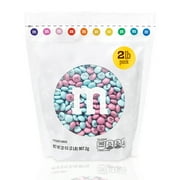 M&M'S Gender Reveal Milk Chocolate Candy, Baby Shower or Reveal Party Candy, 5lb Resealable Bulk Bag