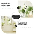 thumbnail image 2 of 25pcs Black Plastic Plant Pot Trays with Round Design for Home Use and Easy Moving 4.5 inch, 2 of 5