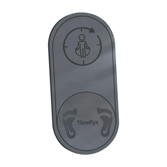 Jump Rope Mat de salto Almohadilla de aluminio sin colchón Slip de ejercicios Mujerizadora de salto para el gimnasio en casa Adultos Gris