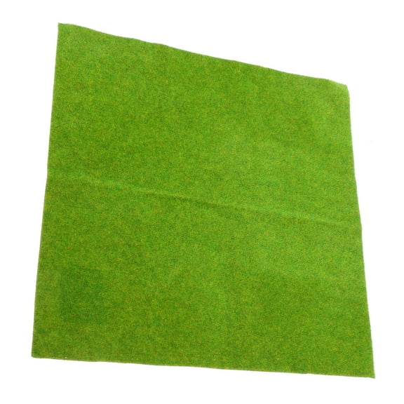 OUNONA Plastic Green Fake Turf for Sand Table DIY Micro Landscape and Model Decoration