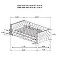 thumbnail image 7 of Mockern Upholstered Twin Daybed with Trundle Grey, 7 of 7