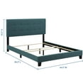 thumbnail image 3 of Amira Queen Upholstered Fabric Bed-MOD-6001, 3 of 5