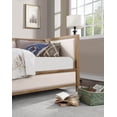 thumbnail image 5 of CoSoTower Beige Fabric Upholstered 1PC Day Bed Light Oak Bed Frame Nailhead Trim Bedroom Furniture Mattress Ready Twin Day Bed, 5 of 8