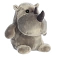 thumbnail image 2 of Aurora - Medium Gray Happy Hippo and Friends - 11" Happy Rhino - Whimsical Stuffed Animal, 2 of 6