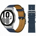 thumbnail image 1 of No Gaps Leather Band For Samsung Galaxy Watch 4 classic 46mm 42mm 44mm 40mm smartwatch belt Bracelet correa Galaxy Watch 4 strap, 1 of 8