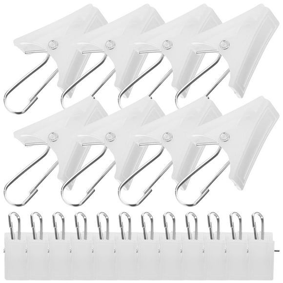20pcs Curtain Clip With Hook Hanging Clip Spring Curtain Clamp Hook Supply