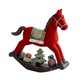 thumbnail image 2 of Estatua navideña, decoración navideña, accesorio fotográfico, centro de mesa, regalo, adorno de escritorio, figura de resina para estantería, casa de Caballo balancín rojo, 2 of 8