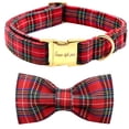 thumbnail image 1 of Collar para perro con forma de lazo navideño de estilo único, ajustable de 41 a 61 cm, 1 of 6