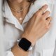 thumbnail image 5 of Apple Watch Band 38 mm 40 mm 41 mm 42 mm 44 mm 45 mm 49 mm, correa de cuero de grano superior Compatible para mujeres iWatch Series 87654321 / SE Bands oso de fresa Hogar, 5 of 6