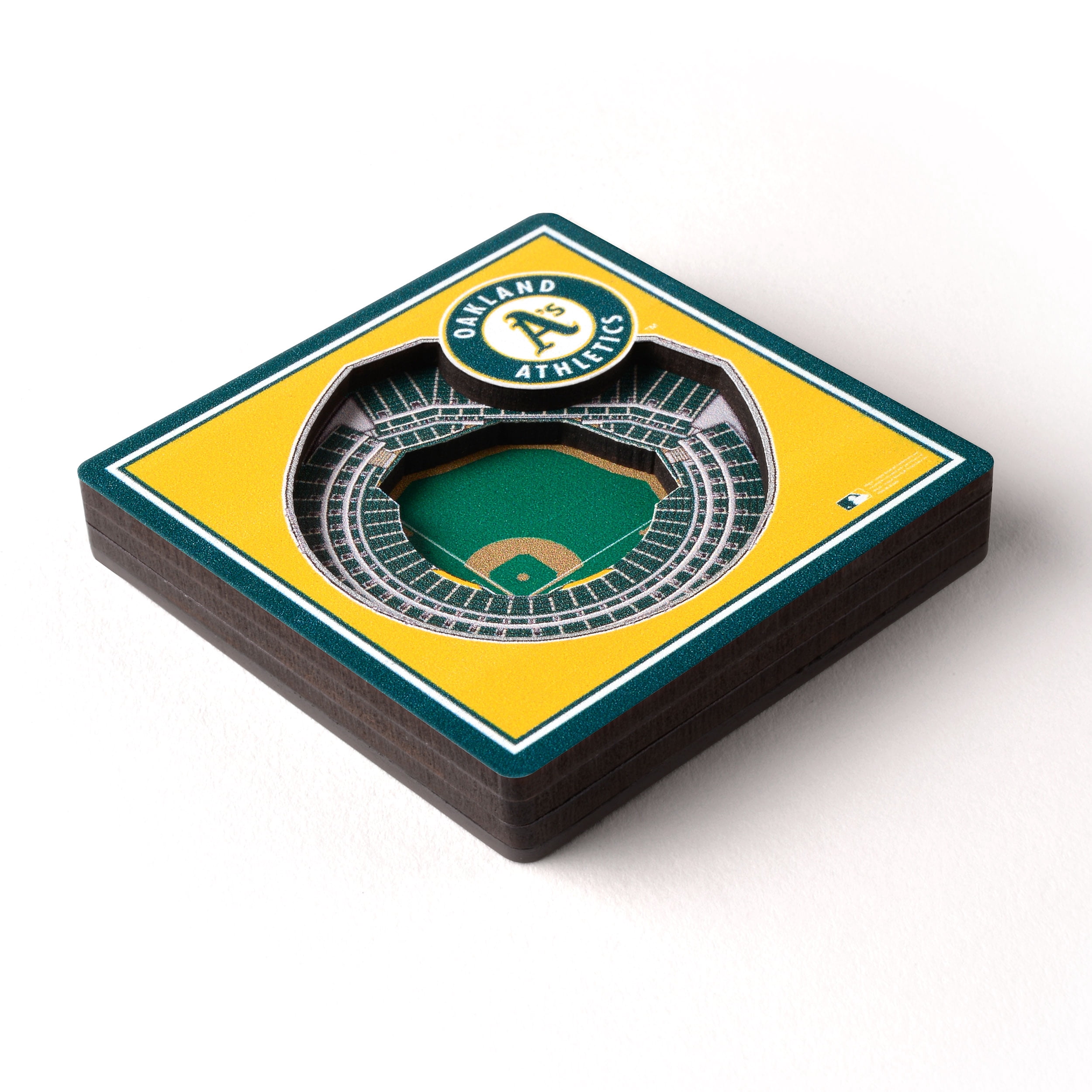 YouTheFan MLB Oakland Athletics 3D StadiumView Magnet