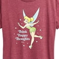thumbnail image 3 of Tinker Bell - Think Happy Thoughts - Ladies Short Sleeve Classic Fit Tee, 3 of 5