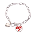 thumbnail image 1 of Pulsera de cadena de corazón Unbranded Rojo el día de San Valentín, 1 of 3