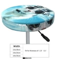 thumbnail image 4 of Hirioo Swimming Cat Goggles for Round Bar Stool Seat Covers Washable Stool Cushion Slipcover Elastic Bar Chair Covers for 12-14 Inch Chair-13 inch, 4 of 7