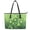 Clover Pattern, variant on Uourmeti Green Shamrocks Handbag for Travel, Leather Tote Bag with Waterproof Lightweight Saddle Handbag