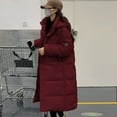 thumbnail image 3 of Thickened down cotton jacket cotton jacket women's long version loose cotton jacket jacket, 3 of 5