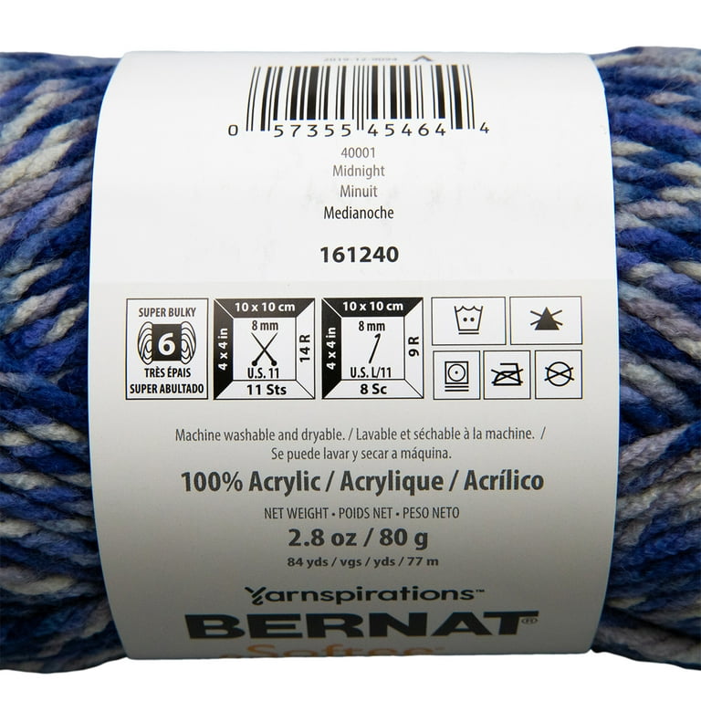 Yarn Bee Country Blue Yarn for Knitting/Crocheting