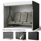 thumbnail image 3 of Ounissouiy Cubierta de asiento de columpio de jardín, cómoda y resistente a desgarros, color negro, para muebles de cubierta de columpio de Jardín y Patio, 3 of 6