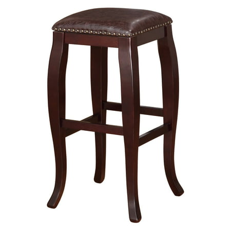 Linon San Francisco Square Top Bar Stool, Multiple Colors, 30 inch Seat (Esquire Best Bars In San Francisco)