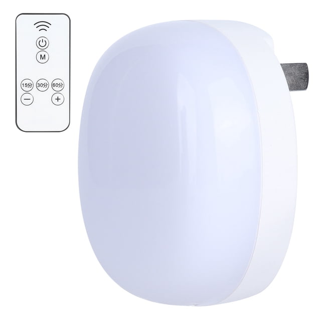 Luz nocturna con control remoto, brillo ajustable, LED inteligente, luz nocturna enchufable para dormitorio, pasillo, cocina
