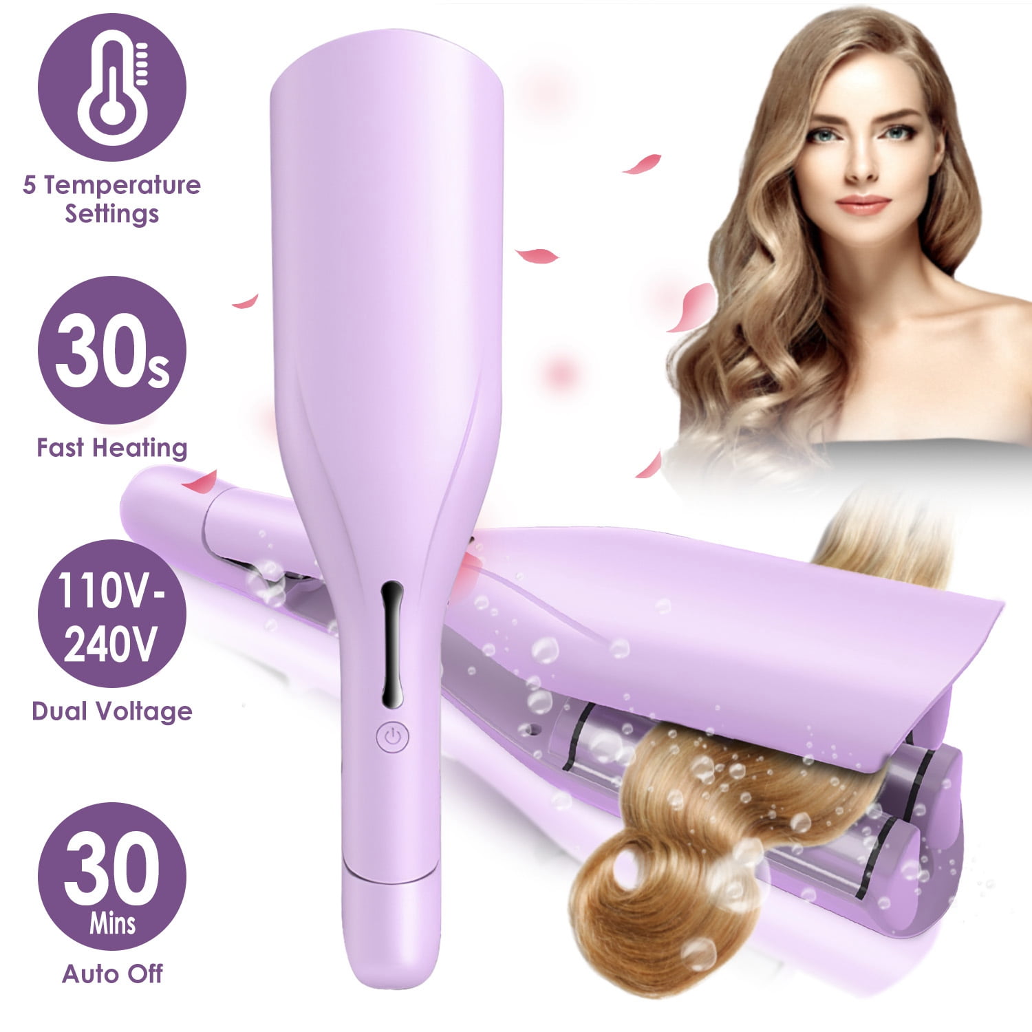 ion Titanium Pro Curling Iron, 1-1/4 Inch, Heats up to 450°F