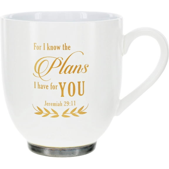 Pavilion - For I Know The Plans I Have For You - Jeremiah 29:11 - 15.5oz Stoneware Coffee Cup Mug
