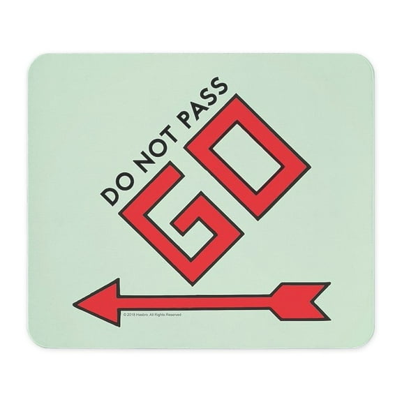 CafePress - Monopoly Do Not Pass Go Mousepad - Non-slip Rubber Mousepad, Gaming Mouse Pad