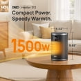 thumbnail image 6 of DREO Space Heater, 1500W Portable Heaters for Inside, Electric Heater with Thermal Sensor for Home, Digital Display, 12H Timer, 3 Modes, Safe Quiet Heater for Bedroom, 6 of 7
