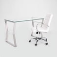 thumbnail image 2 of Uptown Club Stainless Steel Desk in Silver, 2 of 4