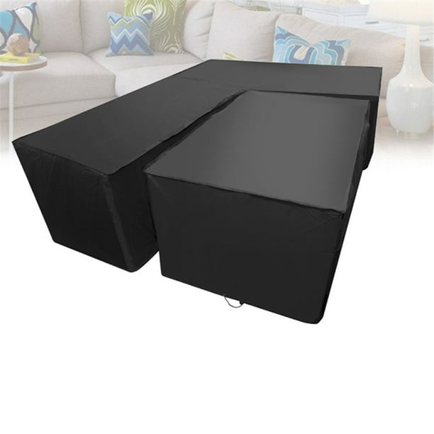 Rattan Wicker Furniture Sofa Set, L Shaped Outdoor Furniture Cover