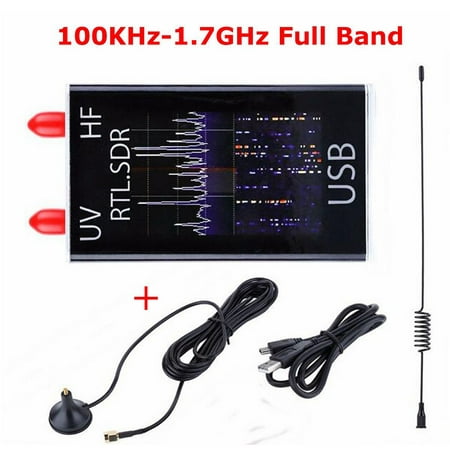 100KHz-1.7GHz Full Band UV HF RTL-SDR USB Tuner Receiver/ R820T+8232 Ham