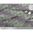 thumbnail image 2 of Soimoi Poly Georgette Fabric Geometric Kilim Printed Fabric 1 Yard 42 Inch Wide, 2 of 3