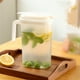 thumbnail image 5 of Botella de agua fría, jarra ecológica, jarra blanca de 1 galón con tapa para mezclar bebidas y hermética para limonada caliente/fría, té helado y reuniones familiares. Aestivo | Blanco, 5 of 7