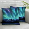 thumbnail image 3 of Pratyus Aurora Lights Stars Night Sky Pillow Cases with Zipper Home Decor for Living Room Bedroom Bed Cushion Outdoor Pillow Covers High-Quality 1PC 12x12in, 3 of 5