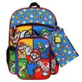 thumbnail image 2 of Super Mario Bros Characters & Power-Ups 16 inch Youth 5-Piece Backpack Set, 2 of 6