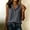 Dark Gray, variant on Women's Linen Turtleneck Sleeveless Top with Small Side Slit Casual Fit