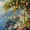 Blue, variant on Manfei Stylish Rose Bed Spread Queen,Magical Castle Queen Coverlet Set,3 Pieces,1 Quilt and 2 Pillowcases