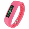 "Supersonic 0.91"" Fitness Wristband With Bluetooth Pedometer, Calorie Counter and More-Pink"
