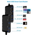 thumbnail image 4 of Lector de Tarjetas Multiusos USB C USB 3.0 6 en 1, Lector de Tarjetas de Imagen Smart/MS/M2/TF/SIM/SD, Adaptador Emory Stick Pro Duo., 4 of 8